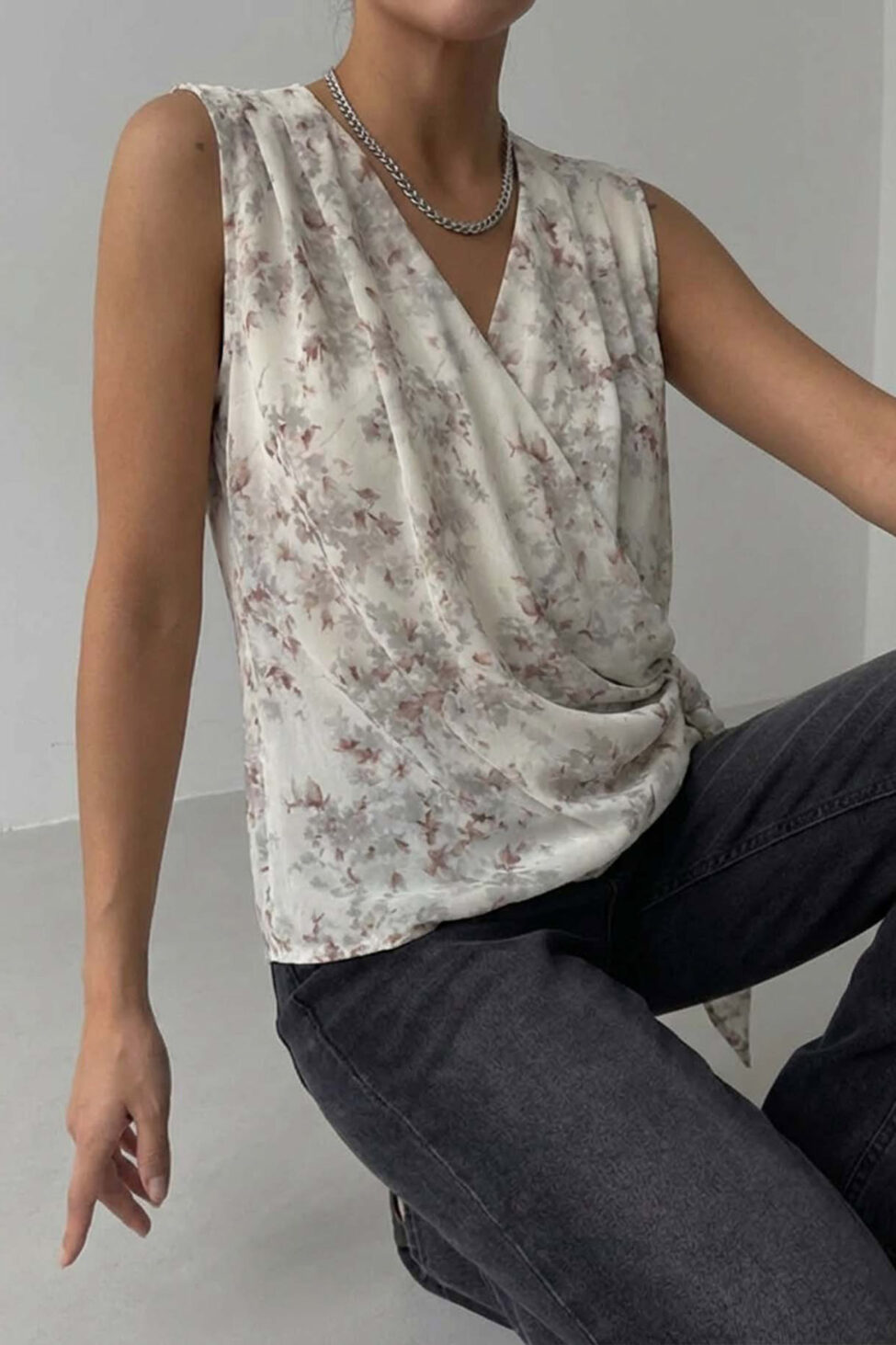 Avalon τοπ φλοράλ εκρού - Image 2