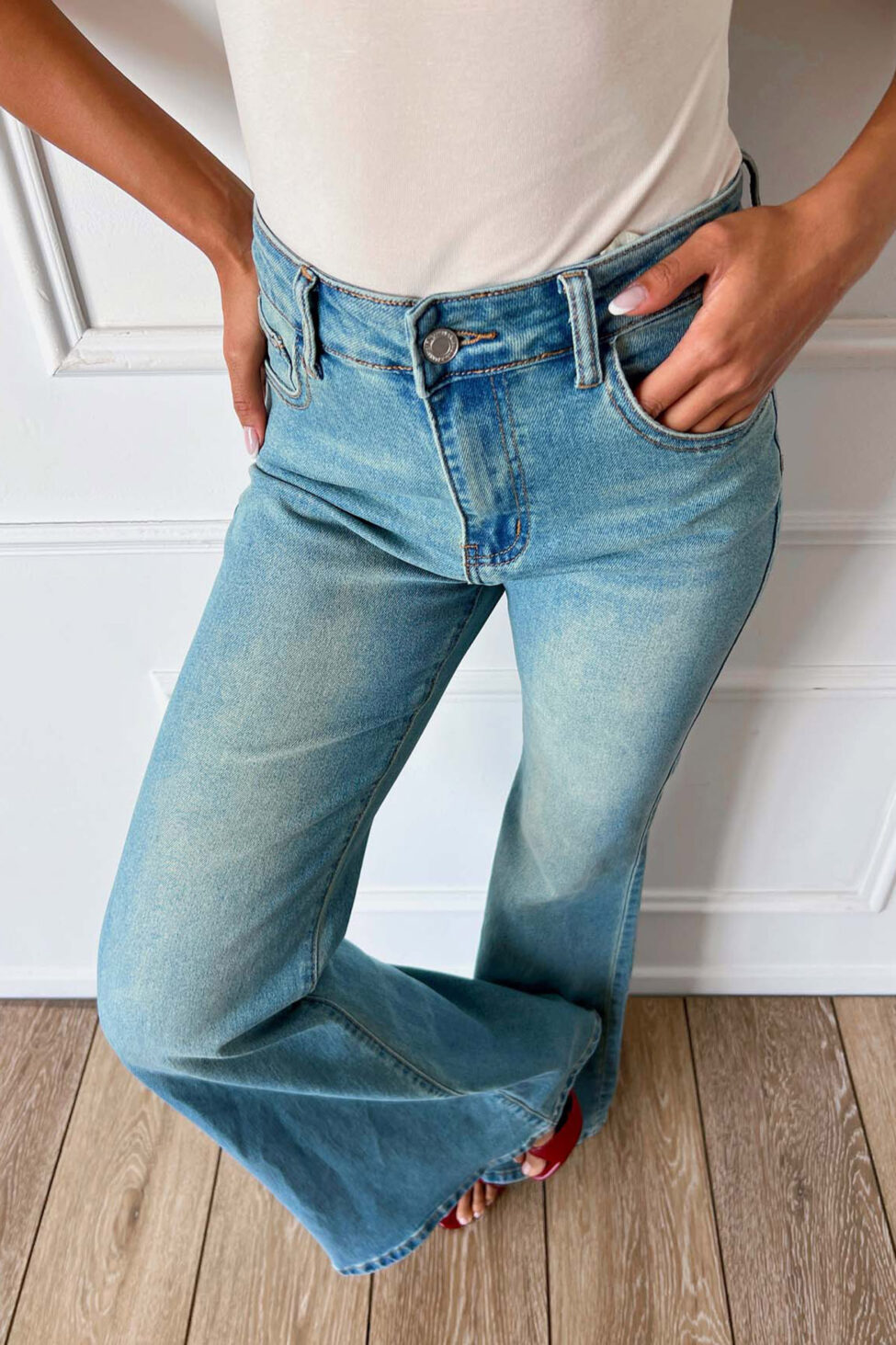 Bolter τζιν παντελόνι καμπάνα light blue - Image 2