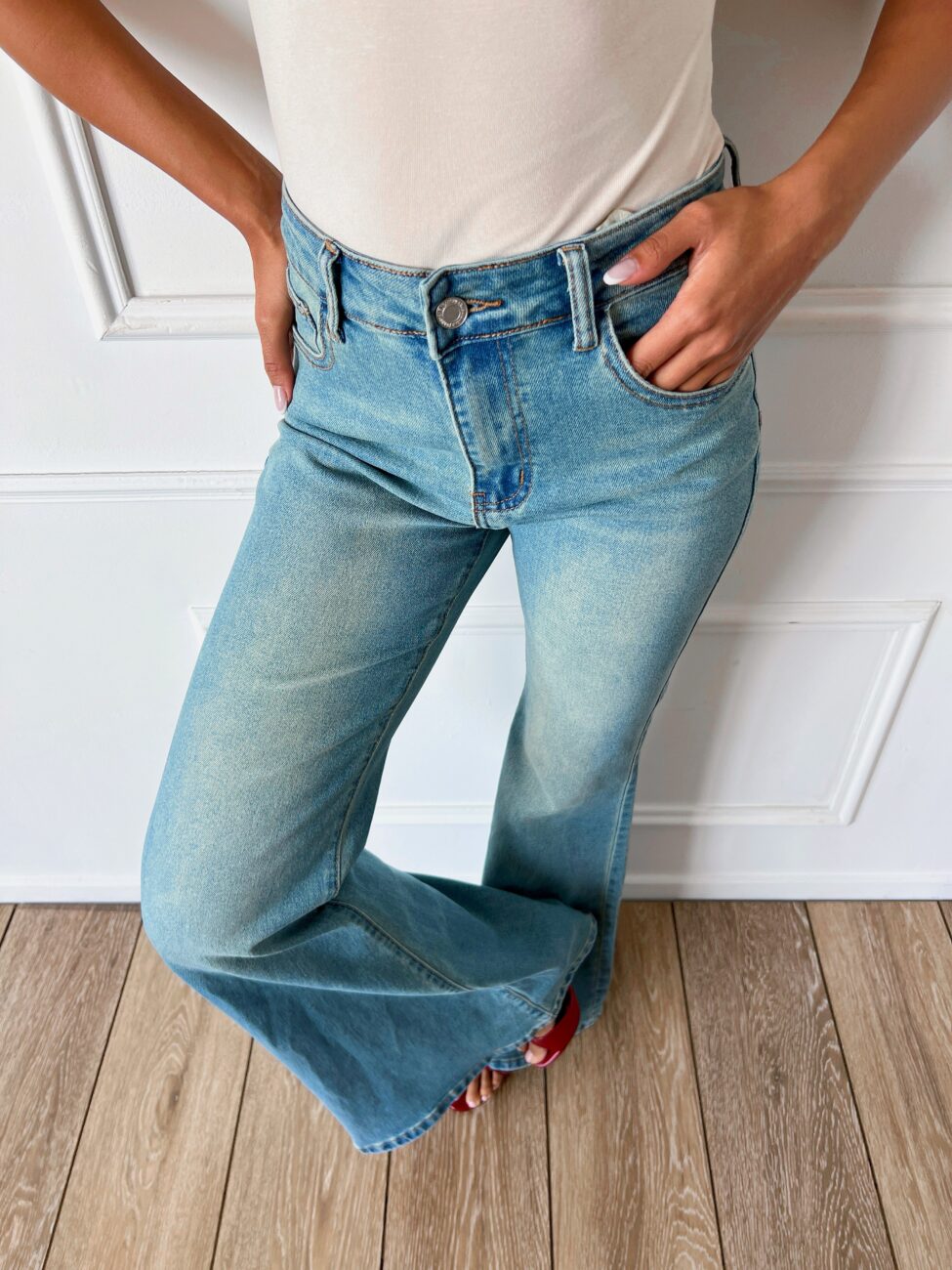 Bolter τζιν παντελόνι καμπάνα μπλε - Image 2