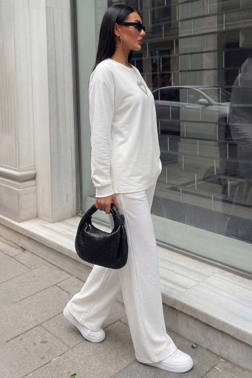 Cabin σετ φόρμας με λεπτομέρεια καρδιά λευκό - Image 2