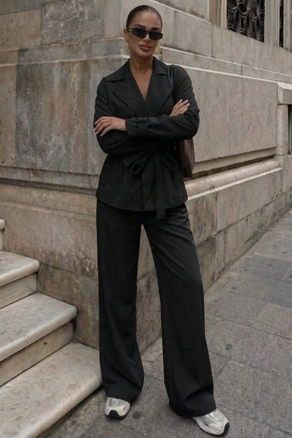 Celtic σετ κοντή καπαρντίνα με παντελόνα μαύρο - Image 2