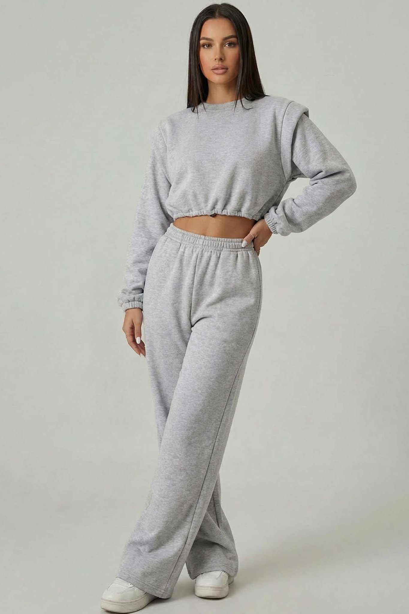 Cheesy σετ φούτερ παντελόνι γκρι Cheesy σετ φούτερ παντελόνι γκρι - Image 1