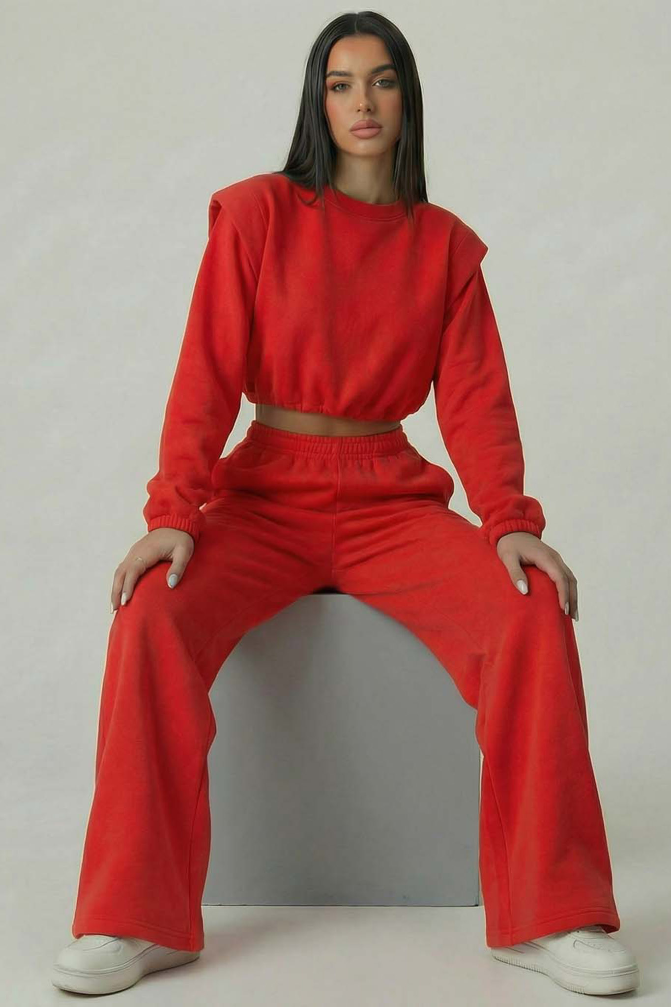Cheesy σετ φούτερ παντελόνι κόκκινο Cheesy σετ φούτερ παντελόνι κόκκινο - Image 1
