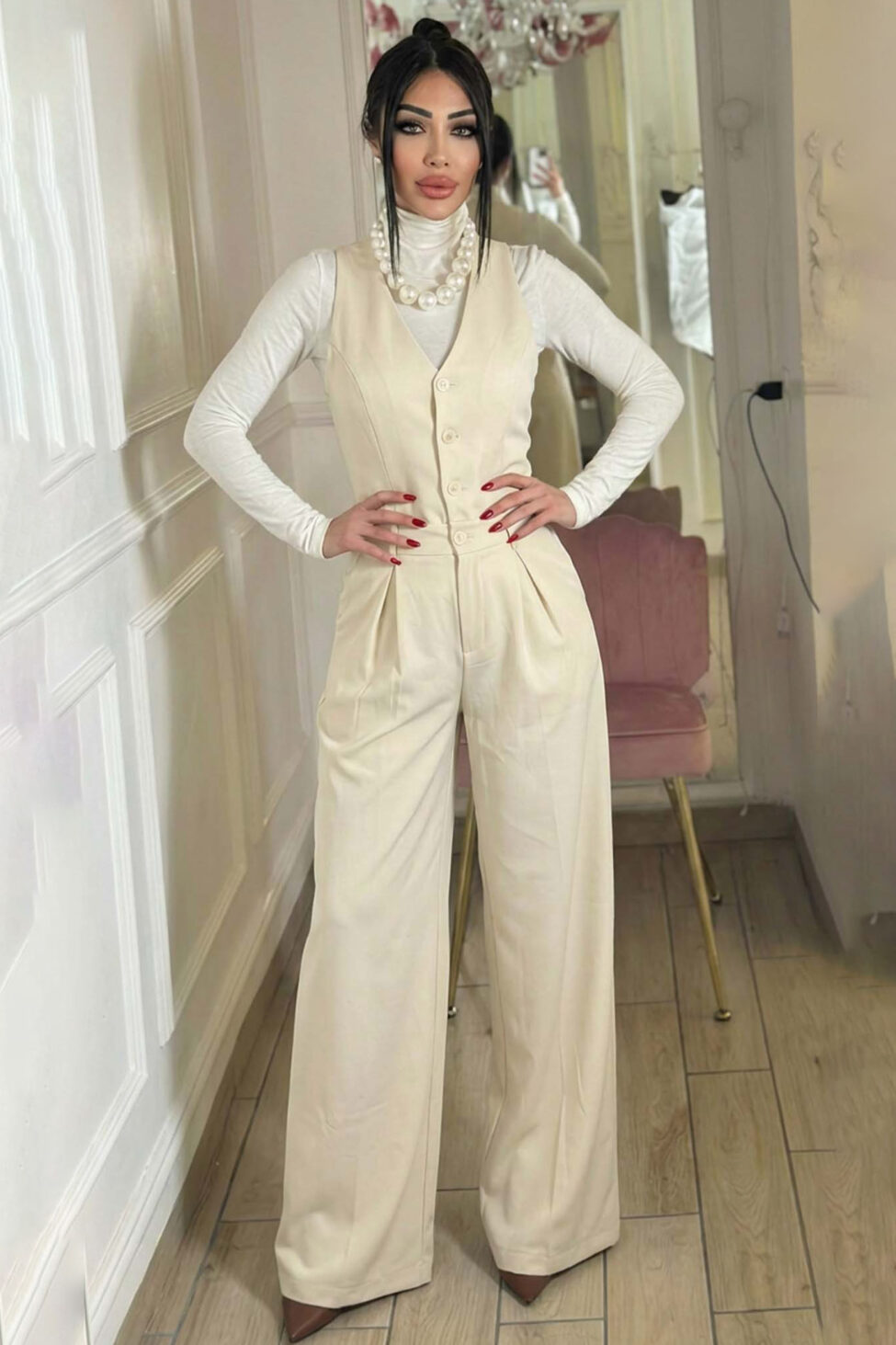 Dara ολόσωμη φόρμα εκρού - Image 2