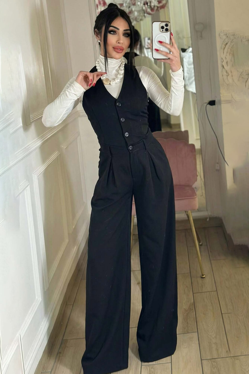 Dara ολόσωμη φόρμα μαύρο - Image 2