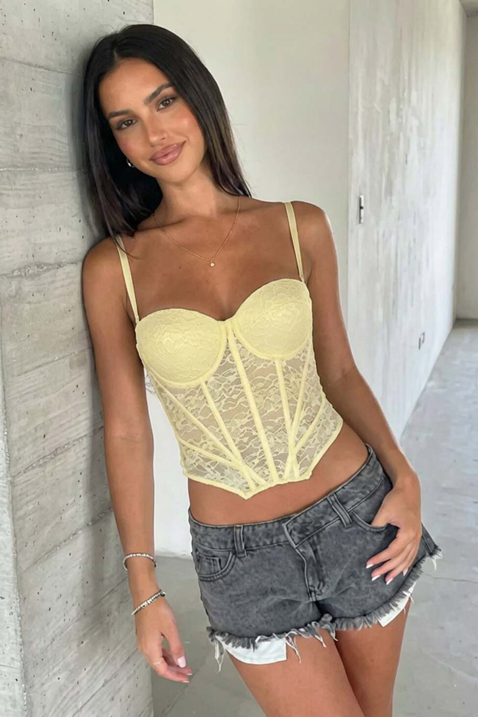 Daxton κορσές κίτρινο - Image 2