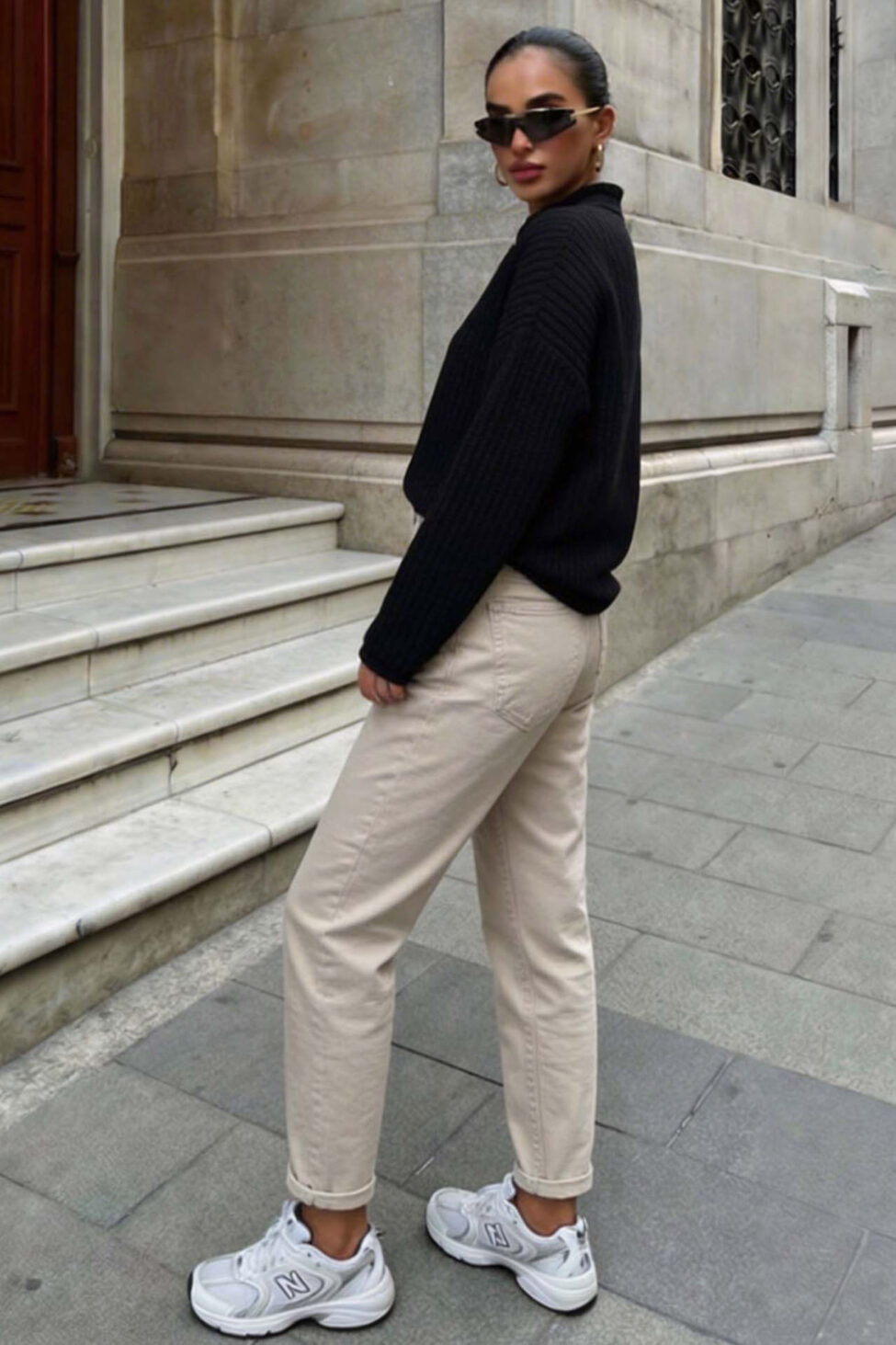 Enelly τζιν παντελονι εκρού - Image 2