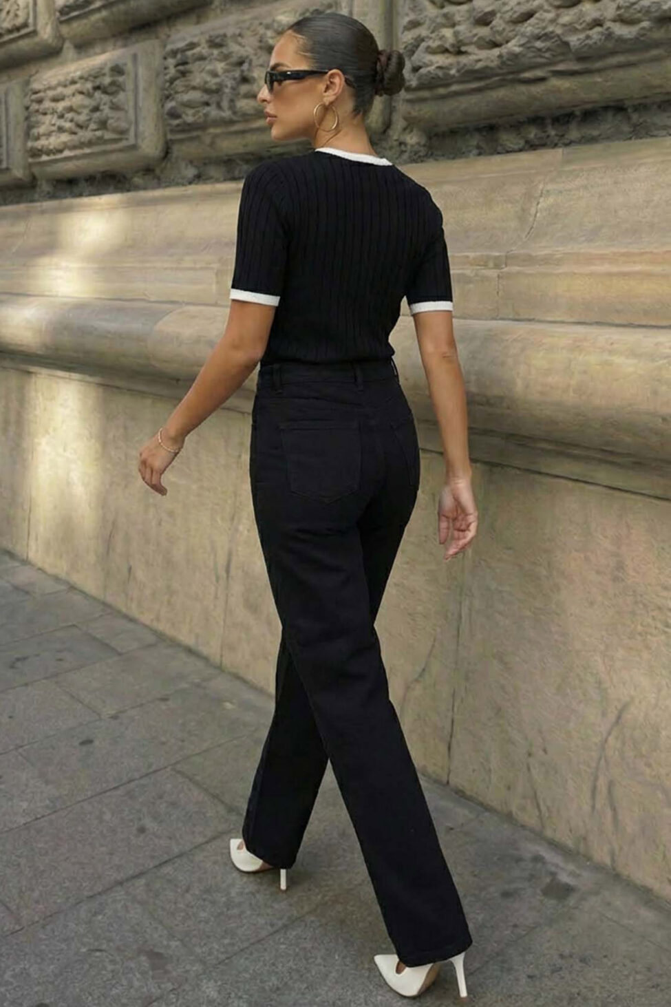 Fairytopia τζιν παντελόνι με δαντέλα μαύρο - Image 2