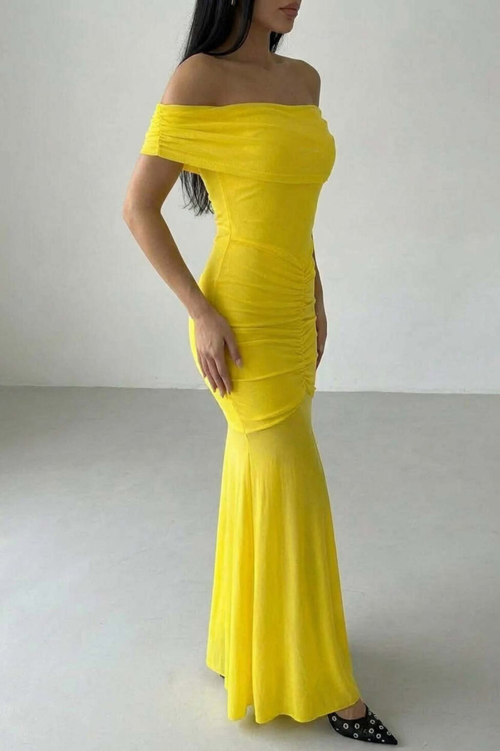 Filly Φόρεμα Μάξι Με Διαφάνεια κίτρινο - Image 2