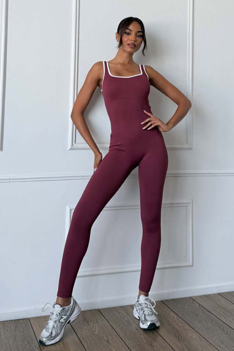 Inela ολόσωμη φόρμα μπορντό - Image 2