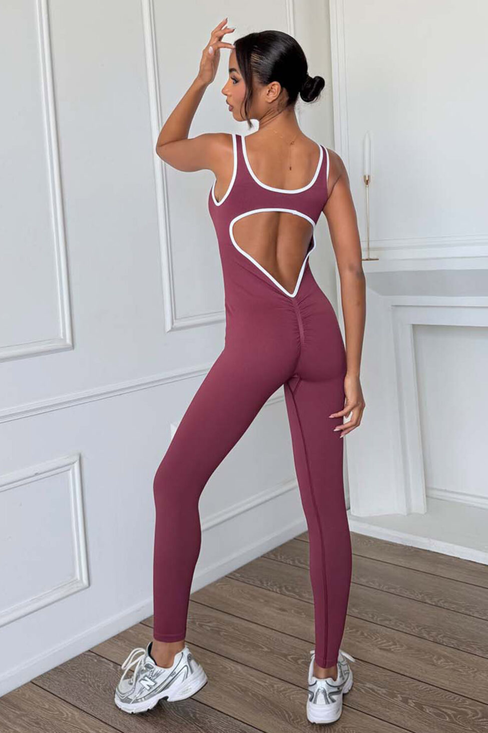 Inela ολόσωμη φόρμα μπορντό - Image 3