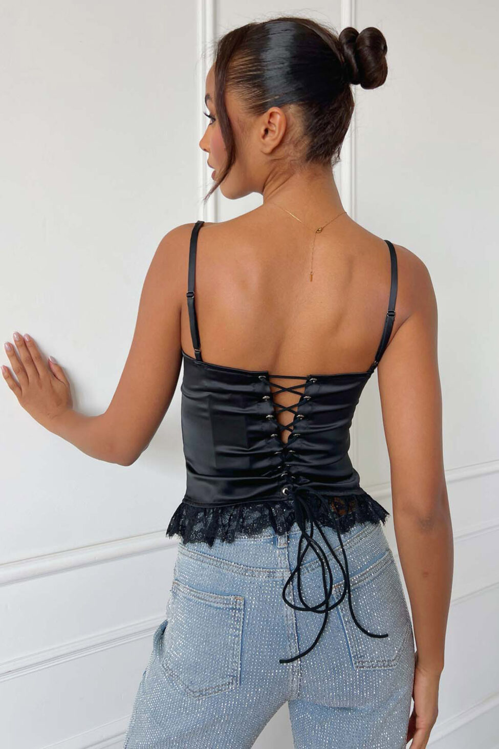 Izzie κορσές μαύρο - Image 2