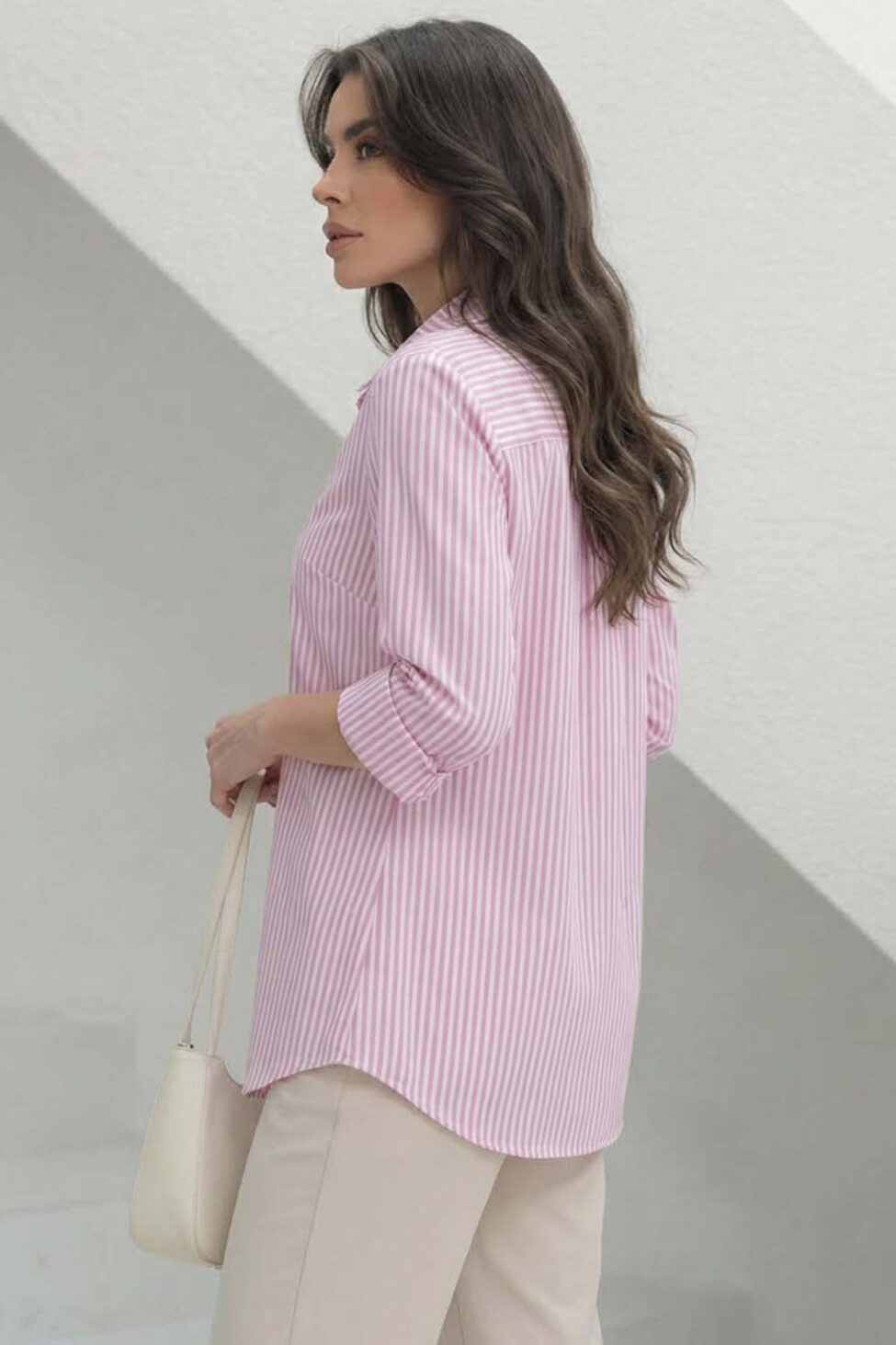 Kalina πουκάμισο ριγέ ροζ - Image 2