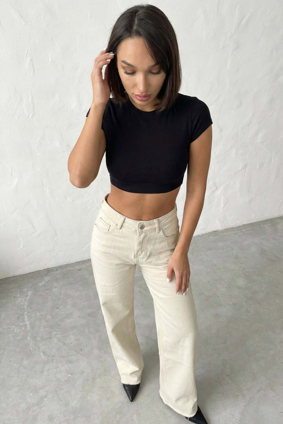 Kellie τζιν παντελόνι εκρού - Image 2