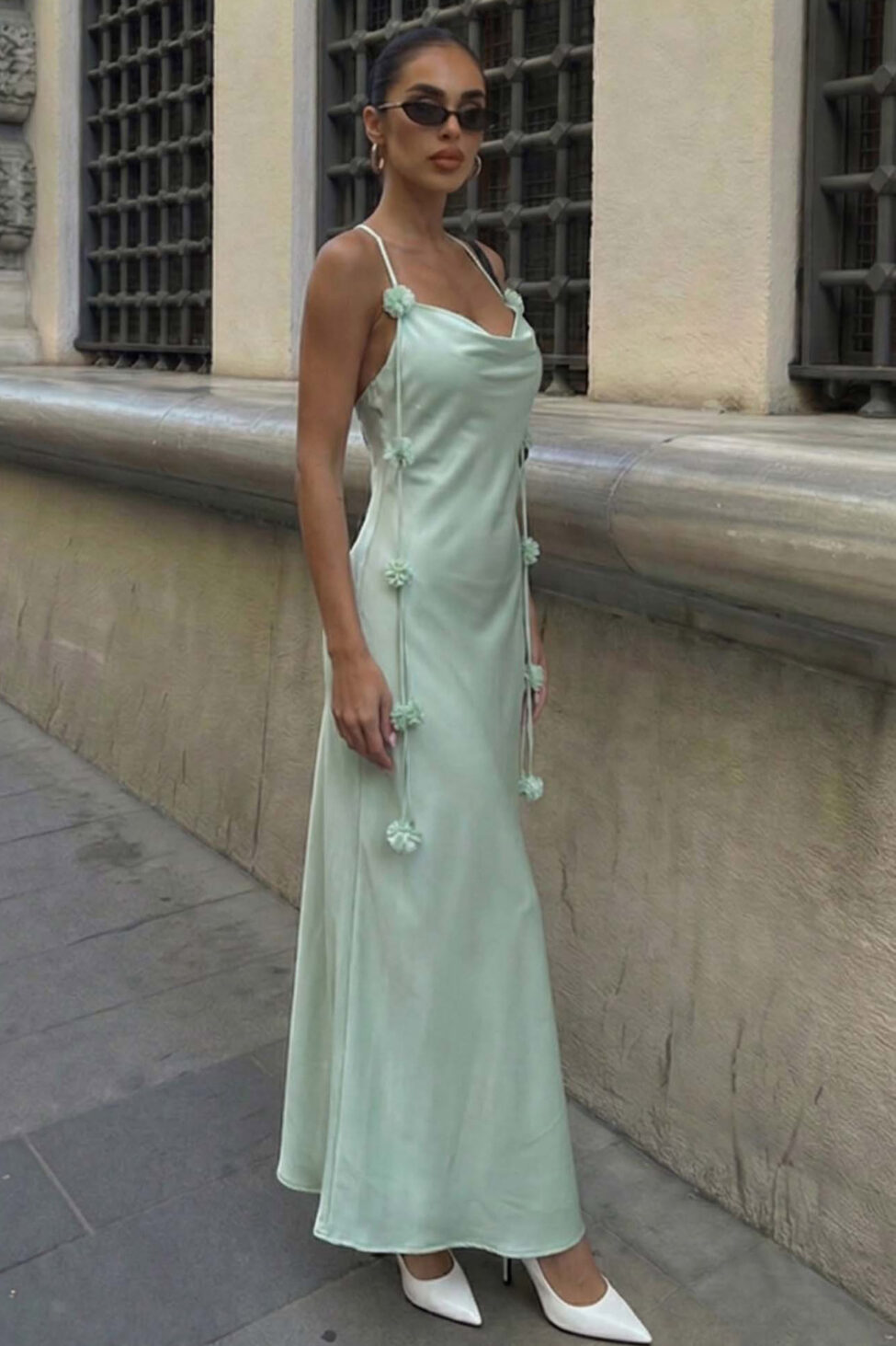 Lavender μίντι φόρεμα μέντα - Image 2