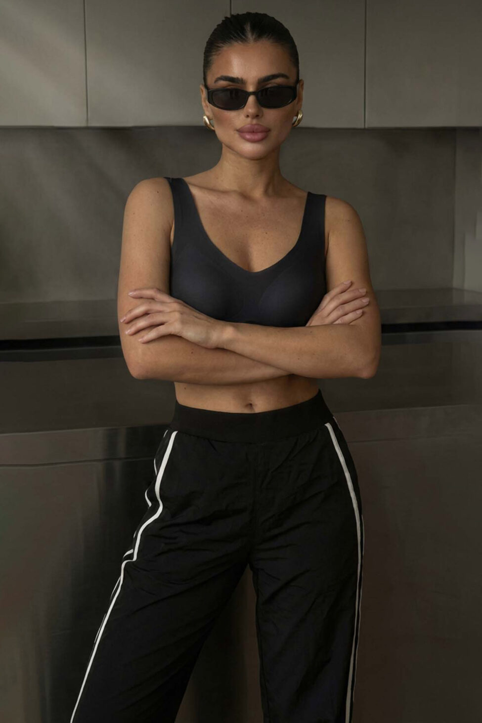 Lioris αθλητικό τοπ μαύρο - Image 2