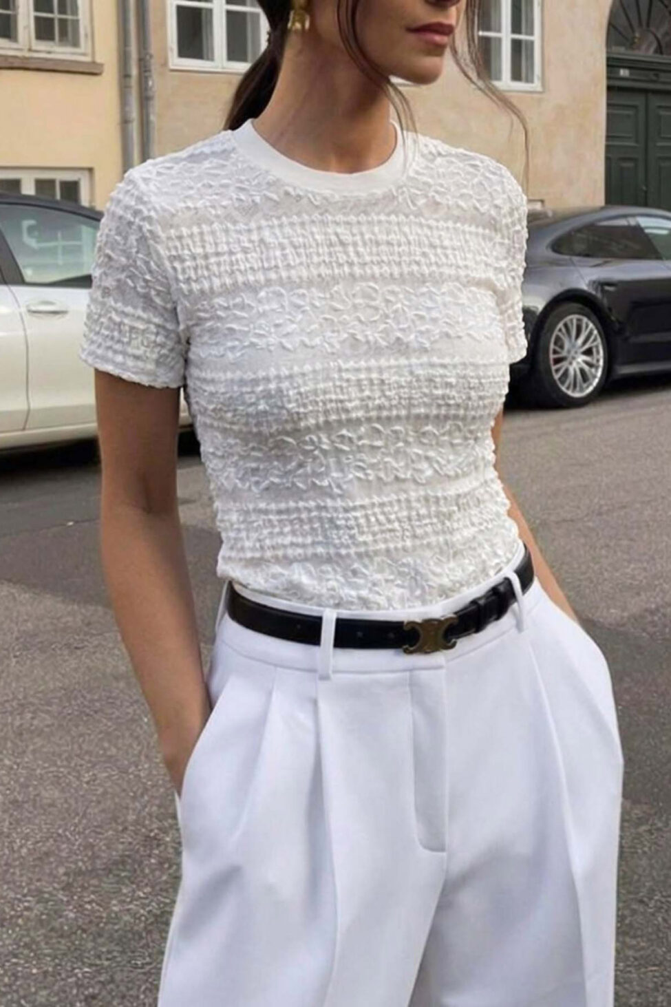 Livy κοντομάνικο τοπ λευκό - Image 2