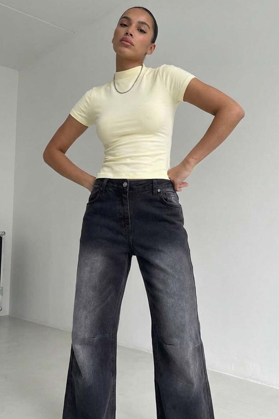 Mascha κοντομάνικο τοπ κίτρινο - Image 2