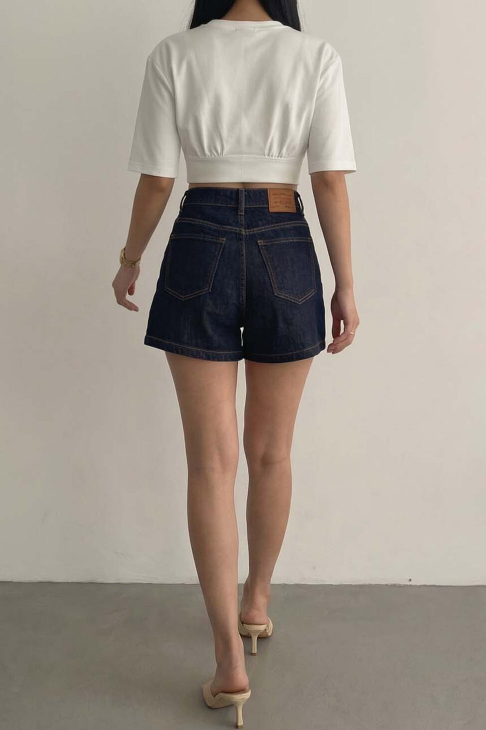 Mason τζιν σορτς μπλε σκούρο - Image 2