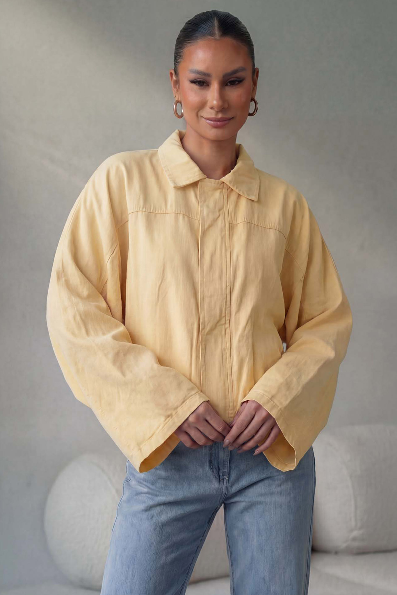 Milada τζάκετ κίτρινο Milada τζάκετ κίτρινο - Image 1