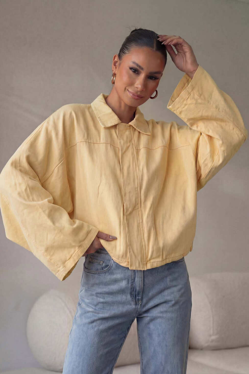 Milada τζάκετ κίτρινο - Image 2