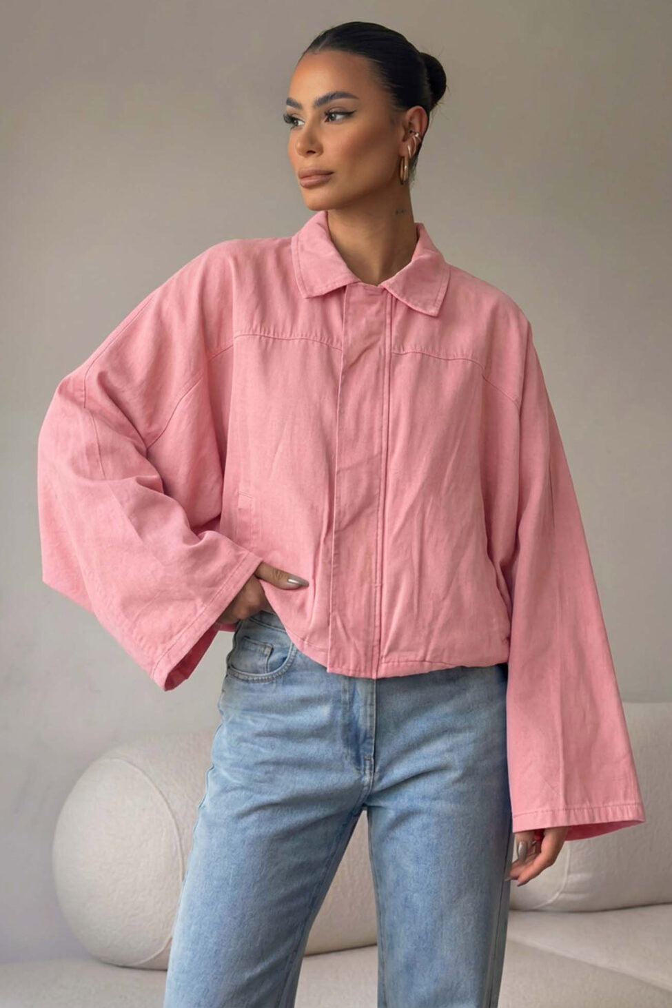 Milada τζάκετ ροζ - Image 2
