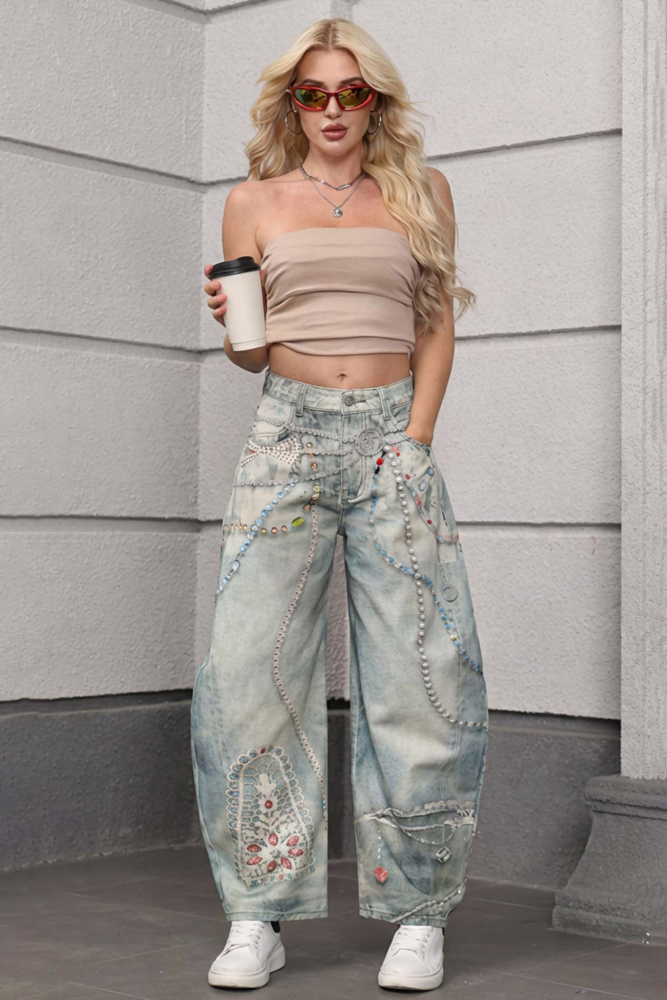 Palette τζιν παντελόνι μπλε Palette τζιν παντελόνι μπλε - Image 1