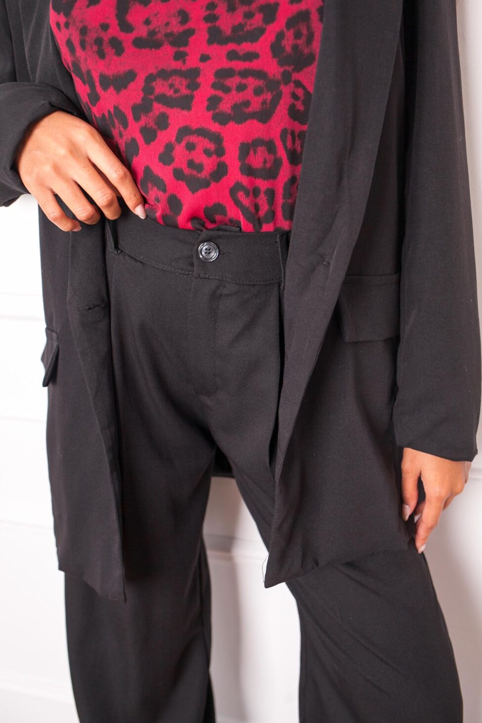 Preguta σετ σακάκι-παντελόνι μαύρο - Image 9