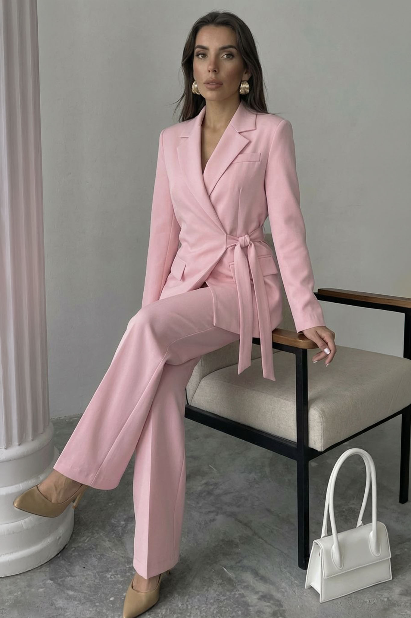 Tagger σετ σακάκι παντελόνι ροζ - Image 1