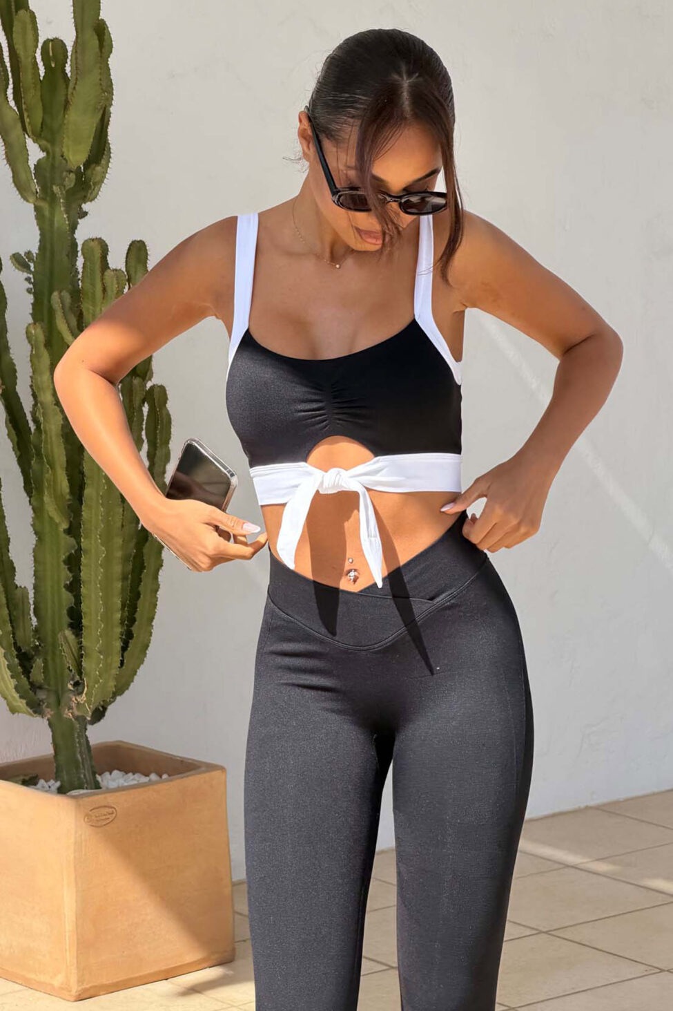 Torde σετ τοπ - κολάν μαύρο - Image 4