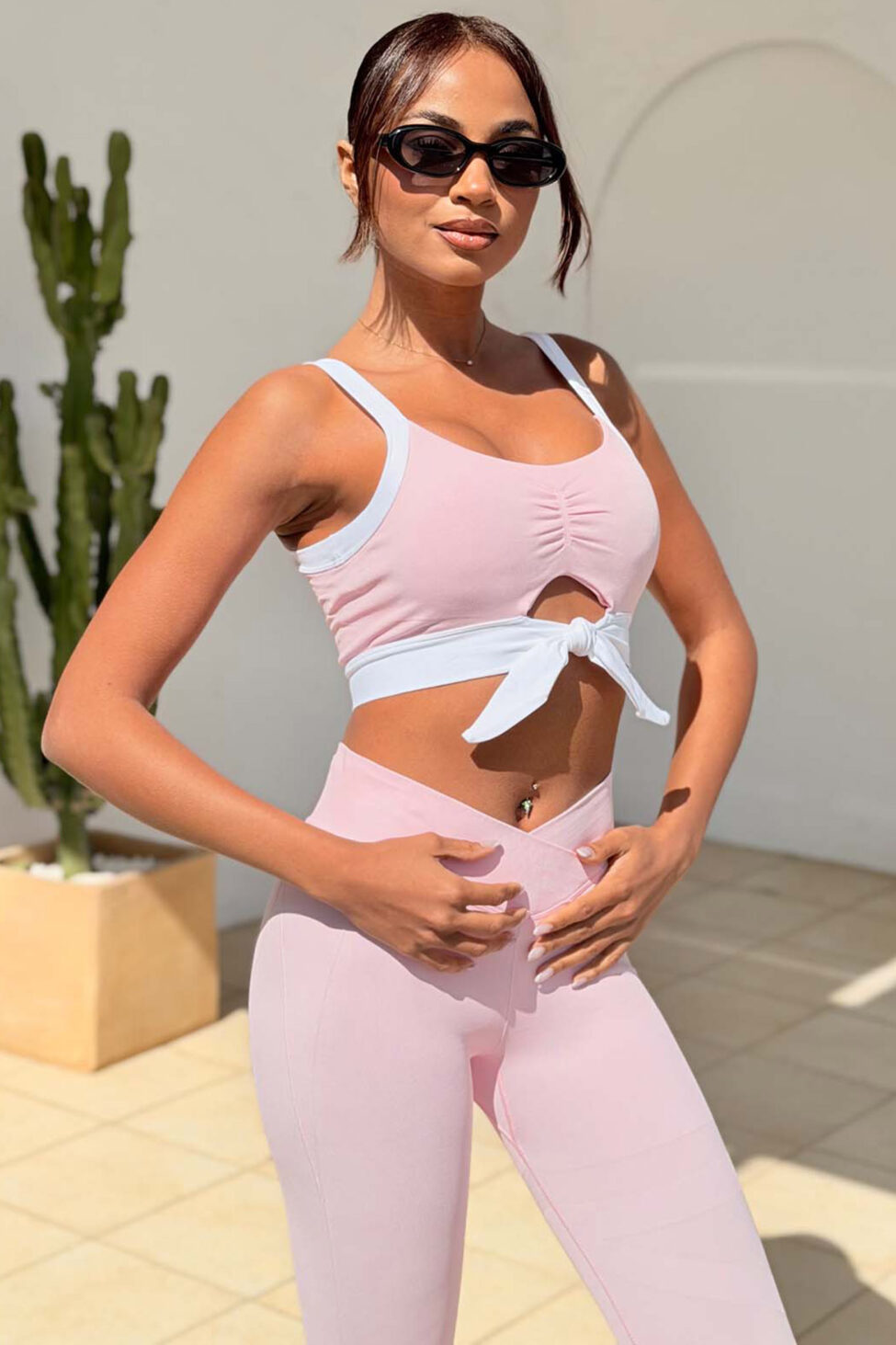 Torde σετ τοπ - κολάν ροζ - Image 2