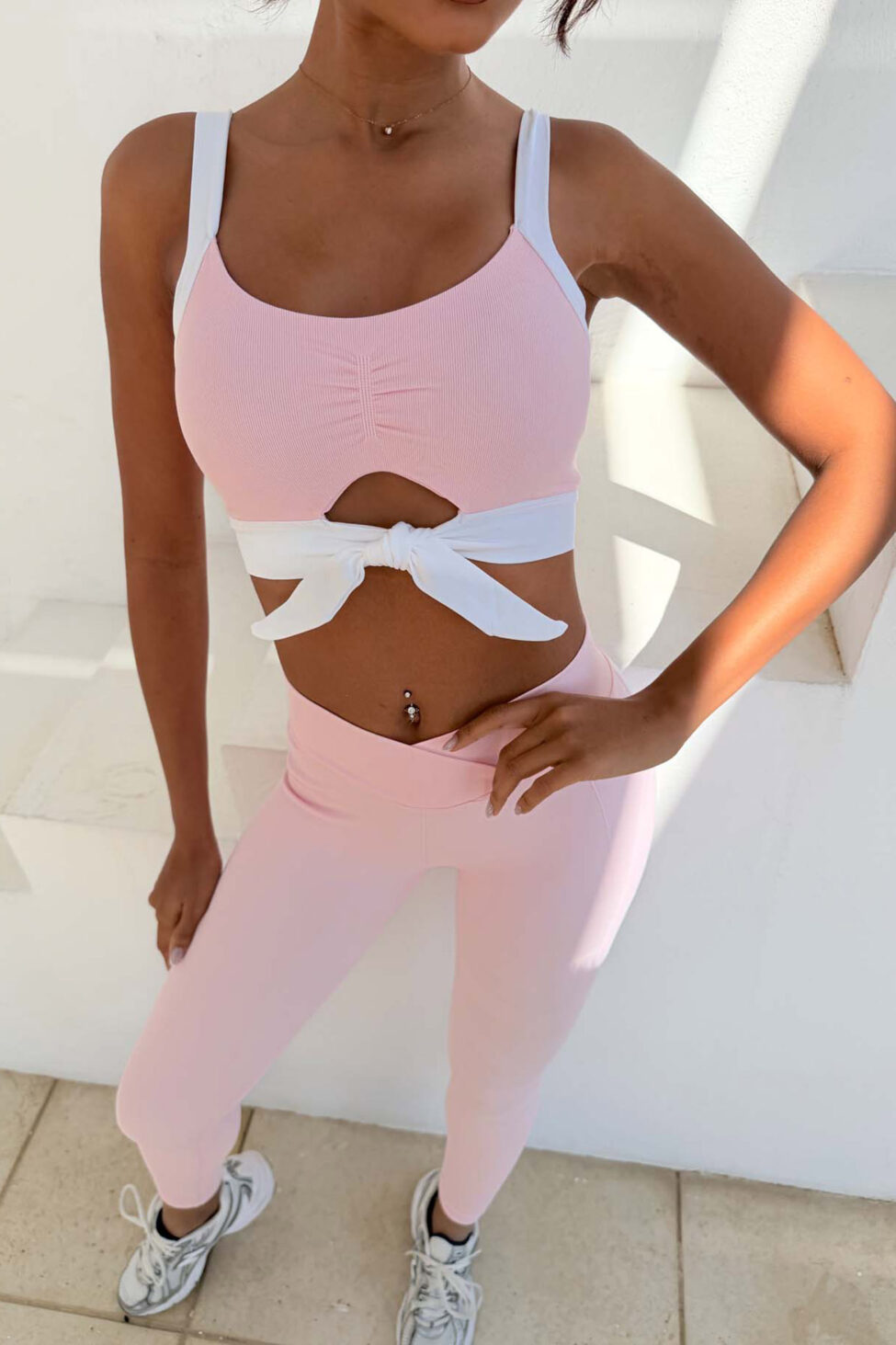 Torde σετ τοπ - κολάν ροζ - Image 4