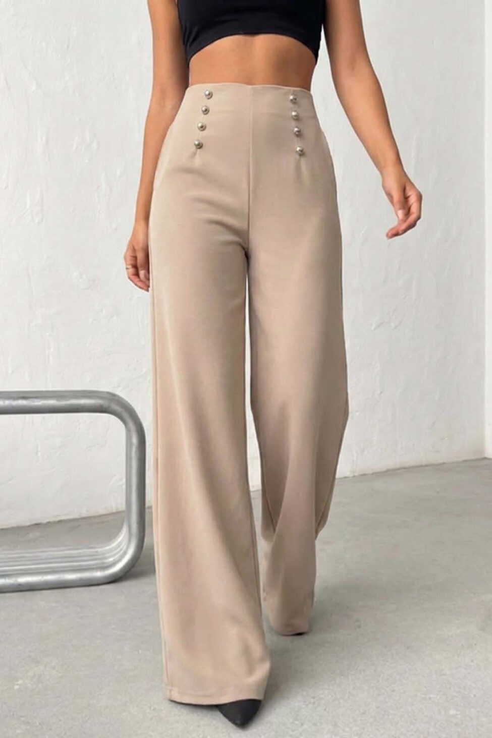 Unbutton παντελόνι μπεζ - Image 2