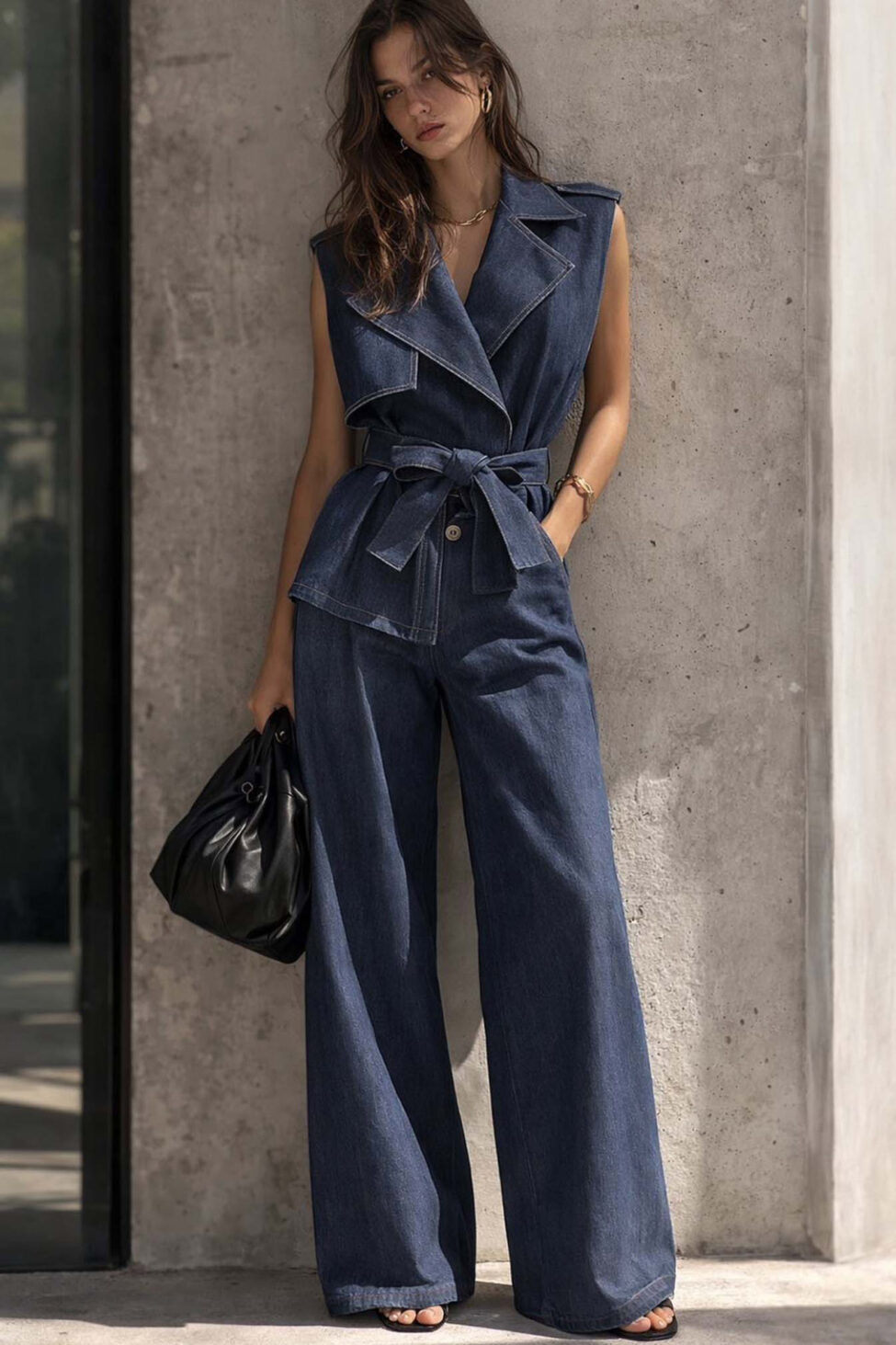 Urgency σετ γιλέκο παντελόνι μπλε - Image 2