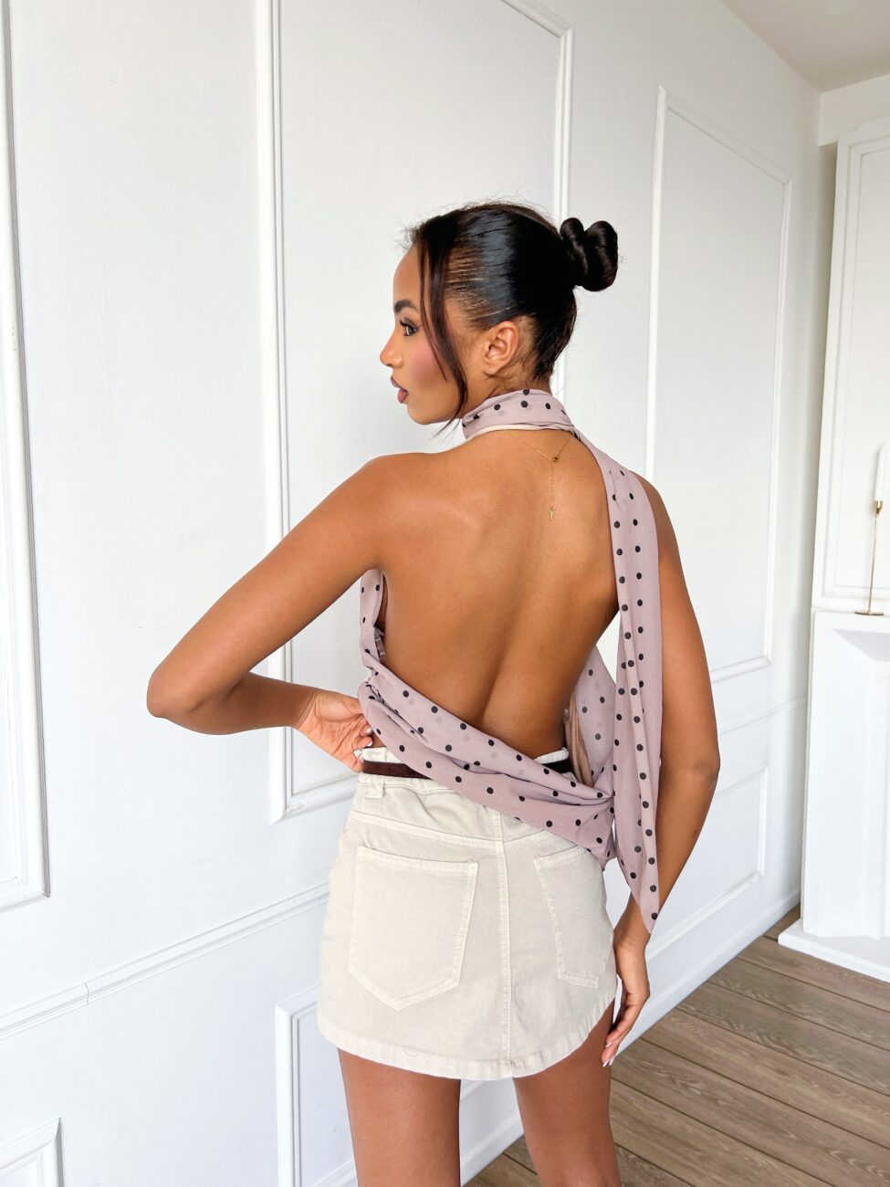 Xenia φoύστα - σορτς μπεζ - Image 3