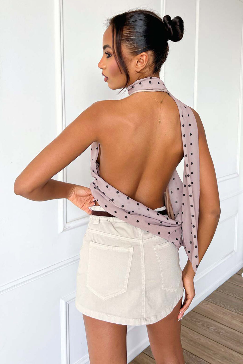 Xenia φoύστα - σορτς μπεζ - Image 2