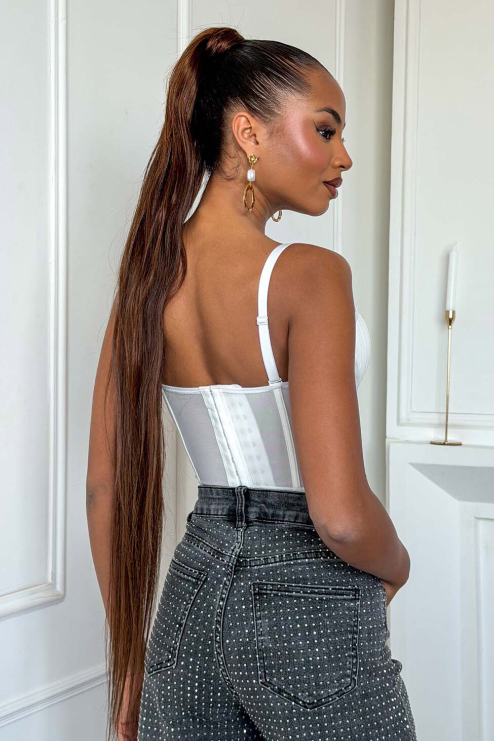 Kelly κορσές λευκό - Image 4