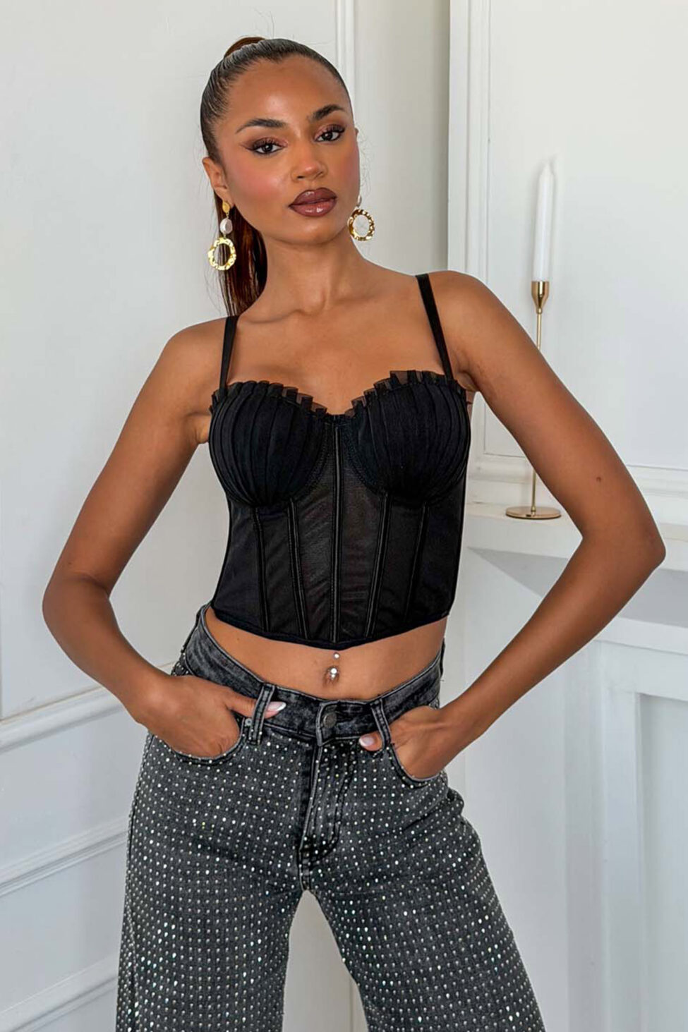 Kelly κορσές μαύρο - Image 4