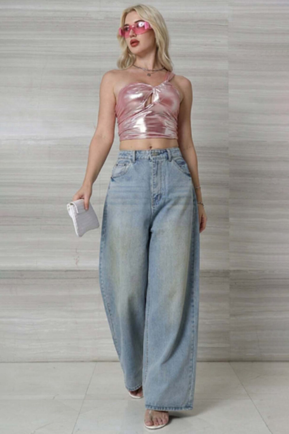 15Alaska τζιν παντελόνι light blue - Image 3