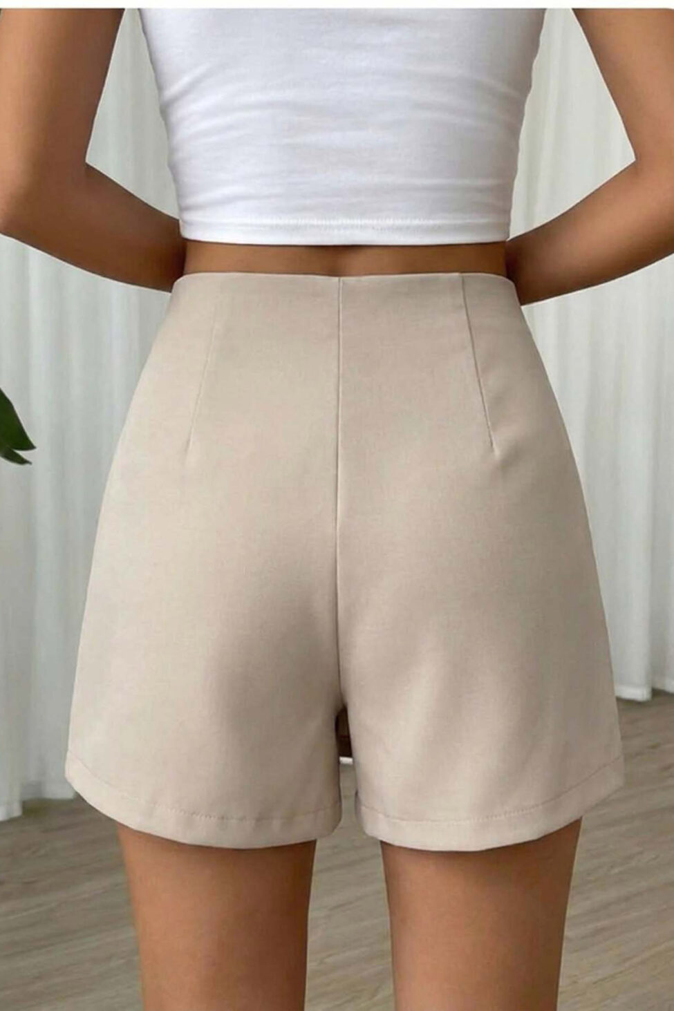 Adagio μίνι φούστα σορτς μπεζ - Image 2