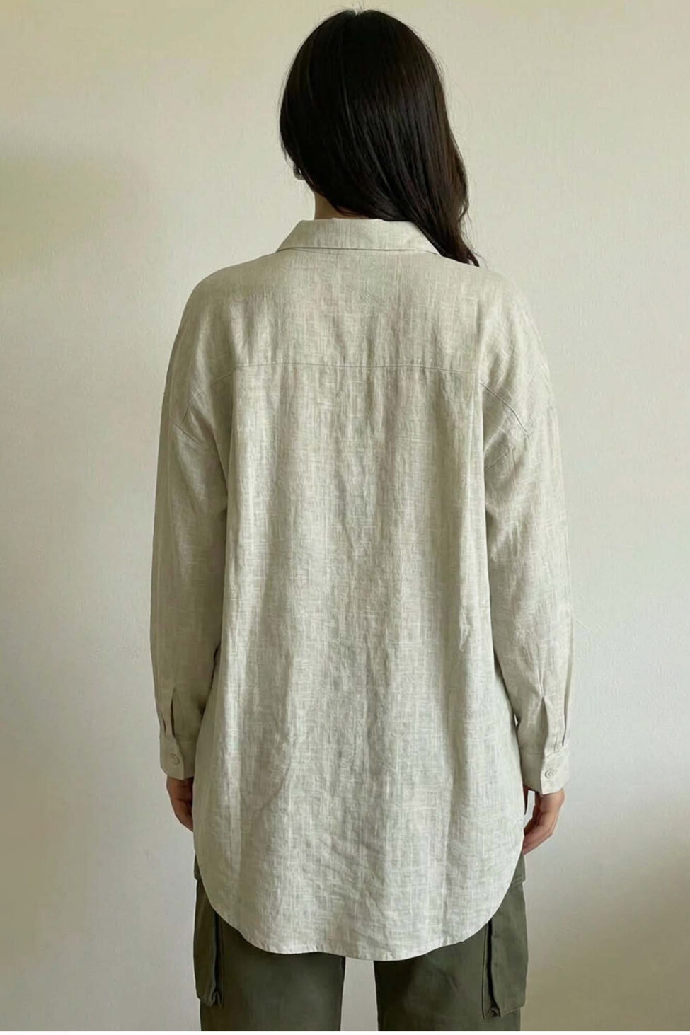 Aerial μακρυμάνικο πουκάμισο φυστικί - Image 2