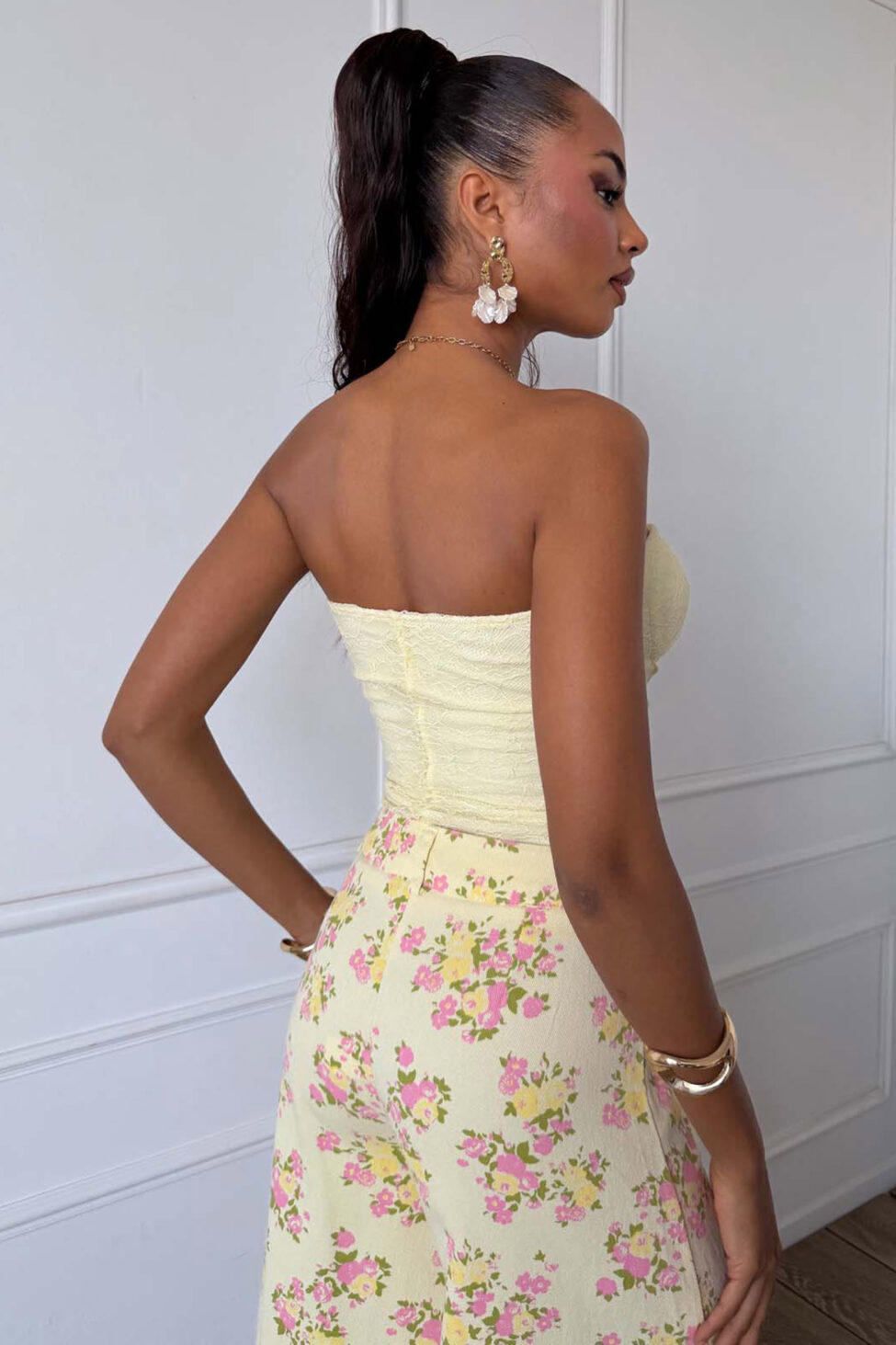 Amylea στράπλες τοπ κίτρινο - Image 3