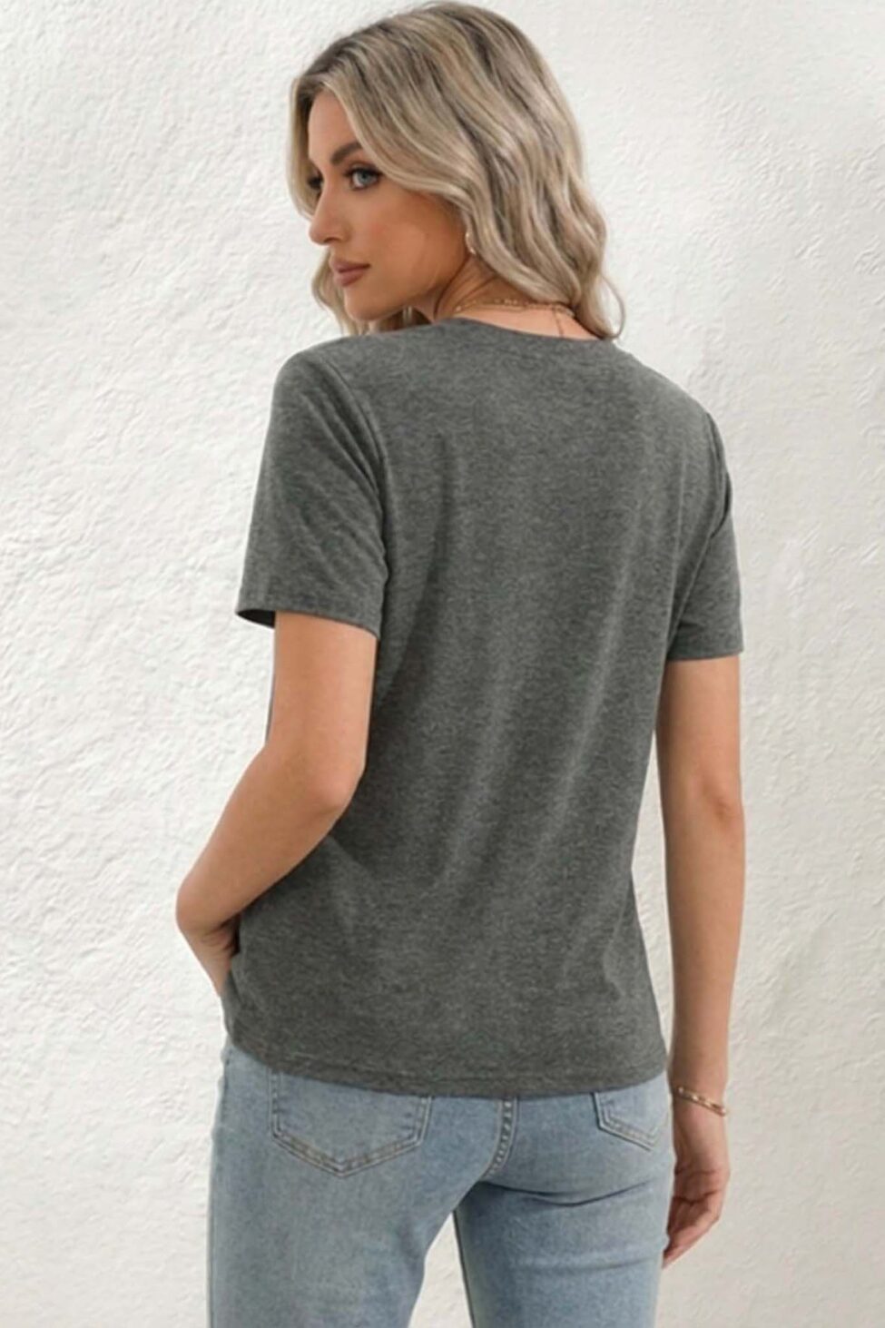 Attina κοντομάνικη μπλούζα γκρι - Image 2