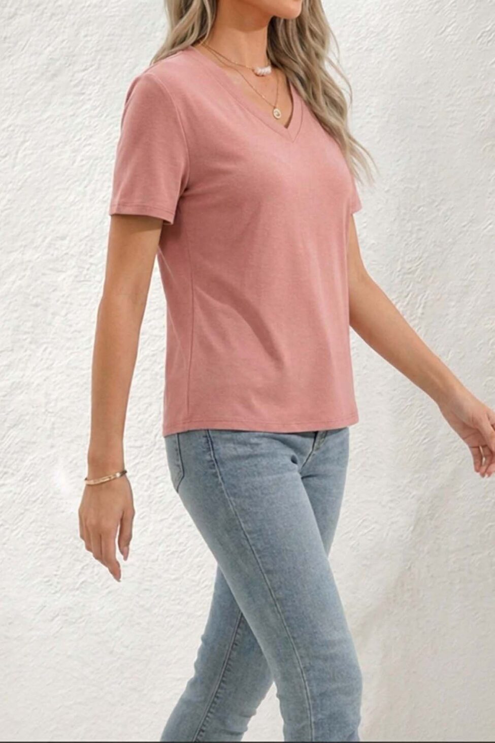 Attina κοντομάνικη μπλούζα σομόν - Image 2