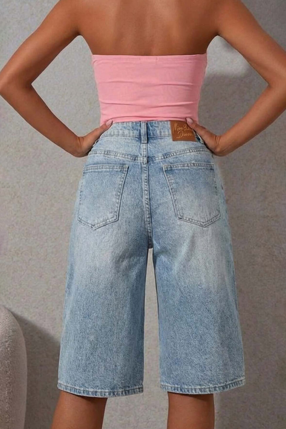 Avis τζιν βερμούδα light blue - Image 2