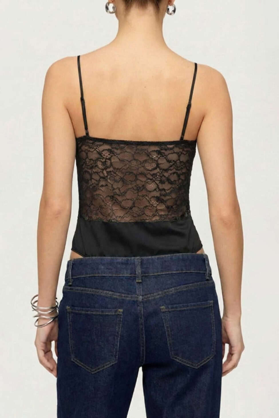 Bachata κορμάκι με δαντέλα μαύρο - Image 2