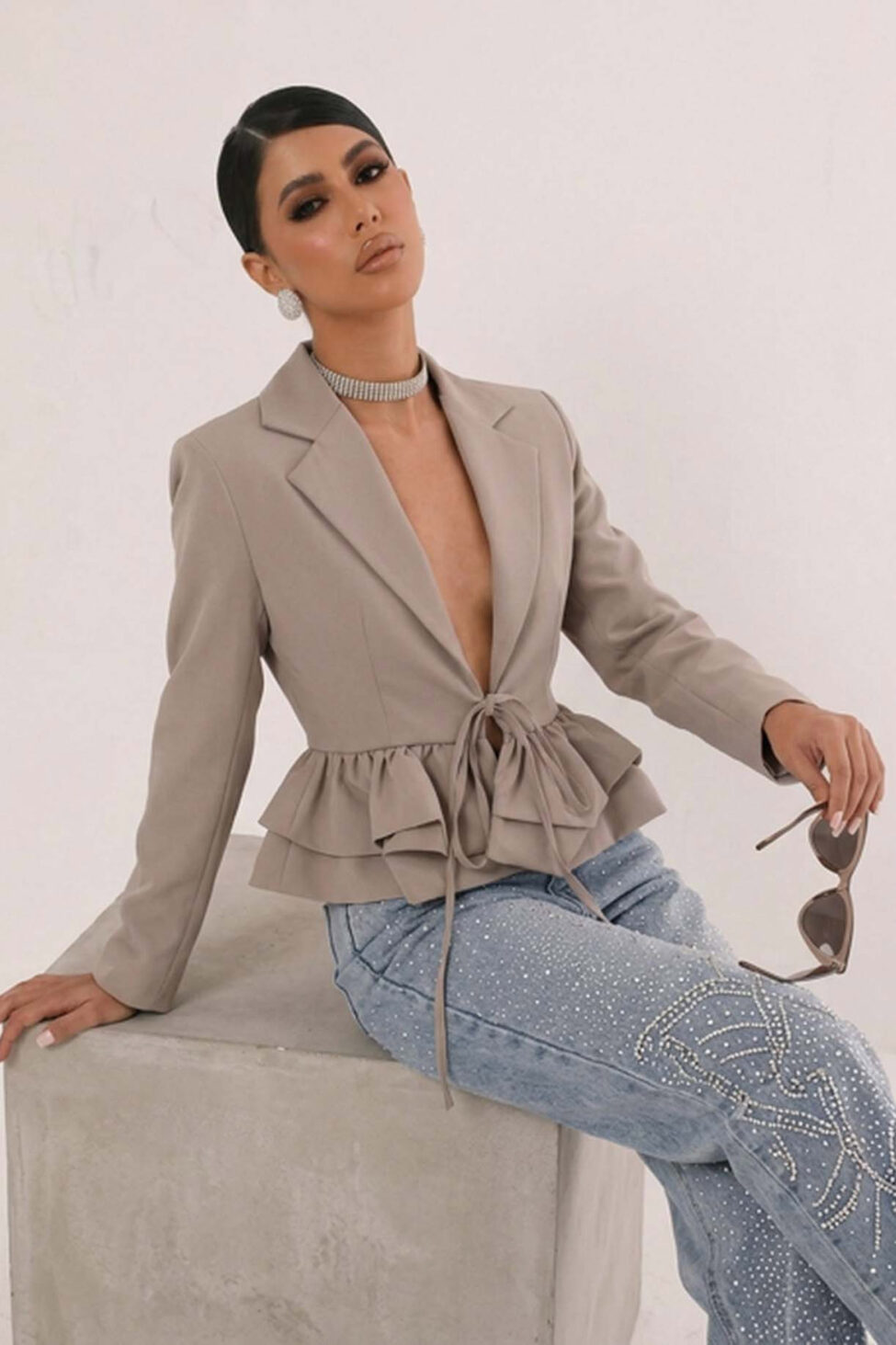 Cusack ζακέτα σακάκι μπεζ - Image 2