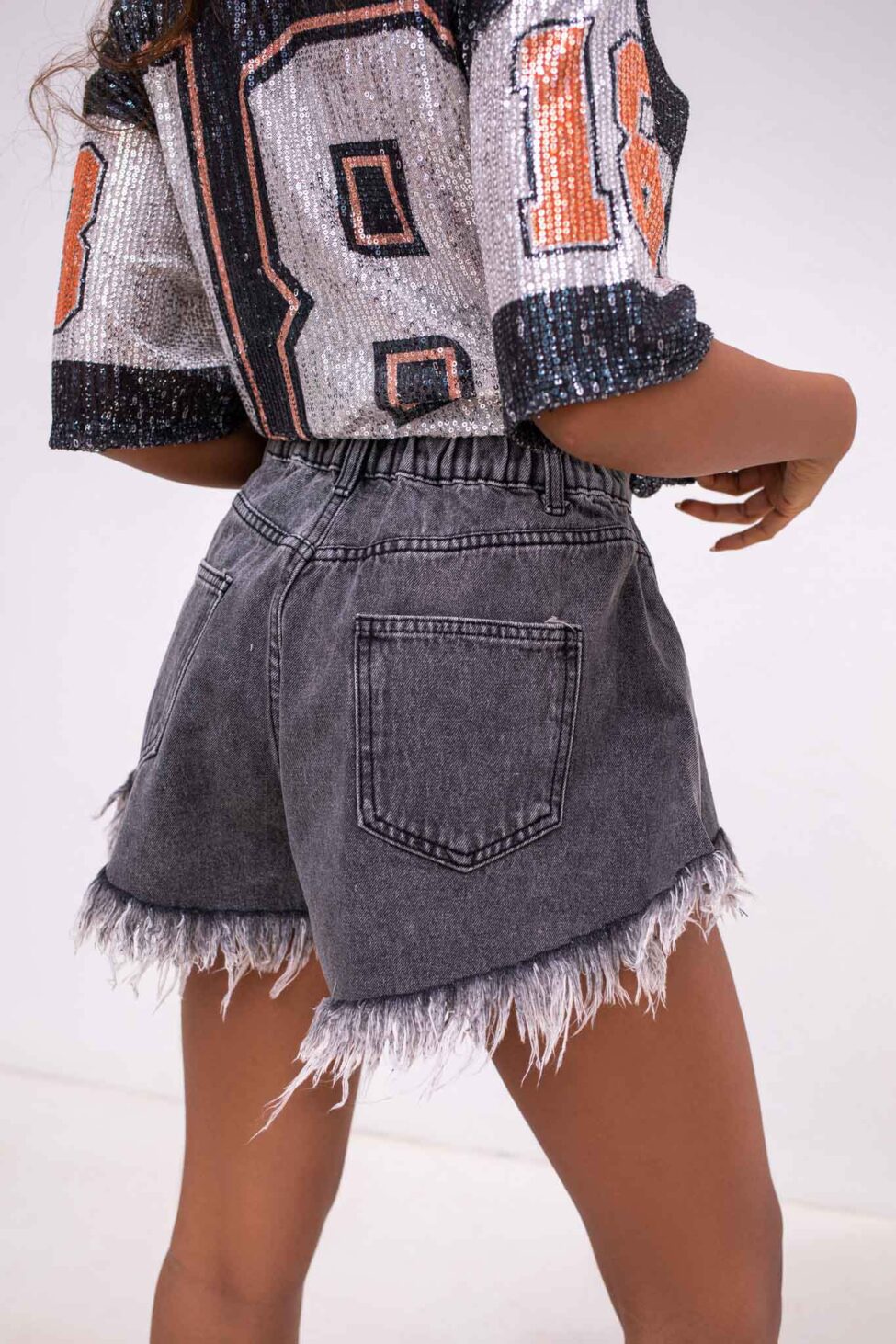 Ebony σορτς γκρι - Image 3