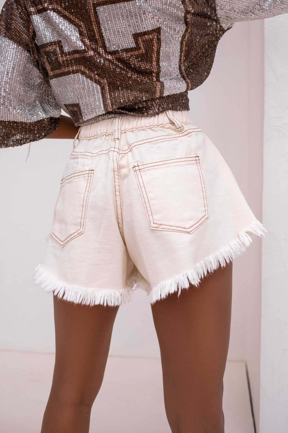 Ebony σορτς μπεζ - Image 2