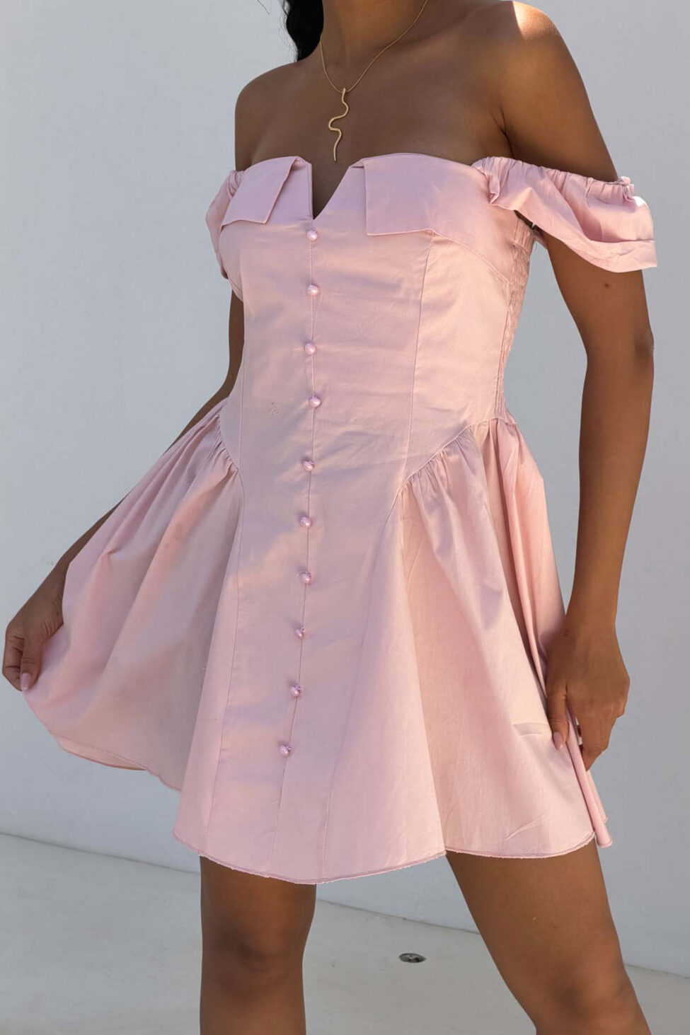 Hypnose μίνι φόρεμα σομόν - Image 2